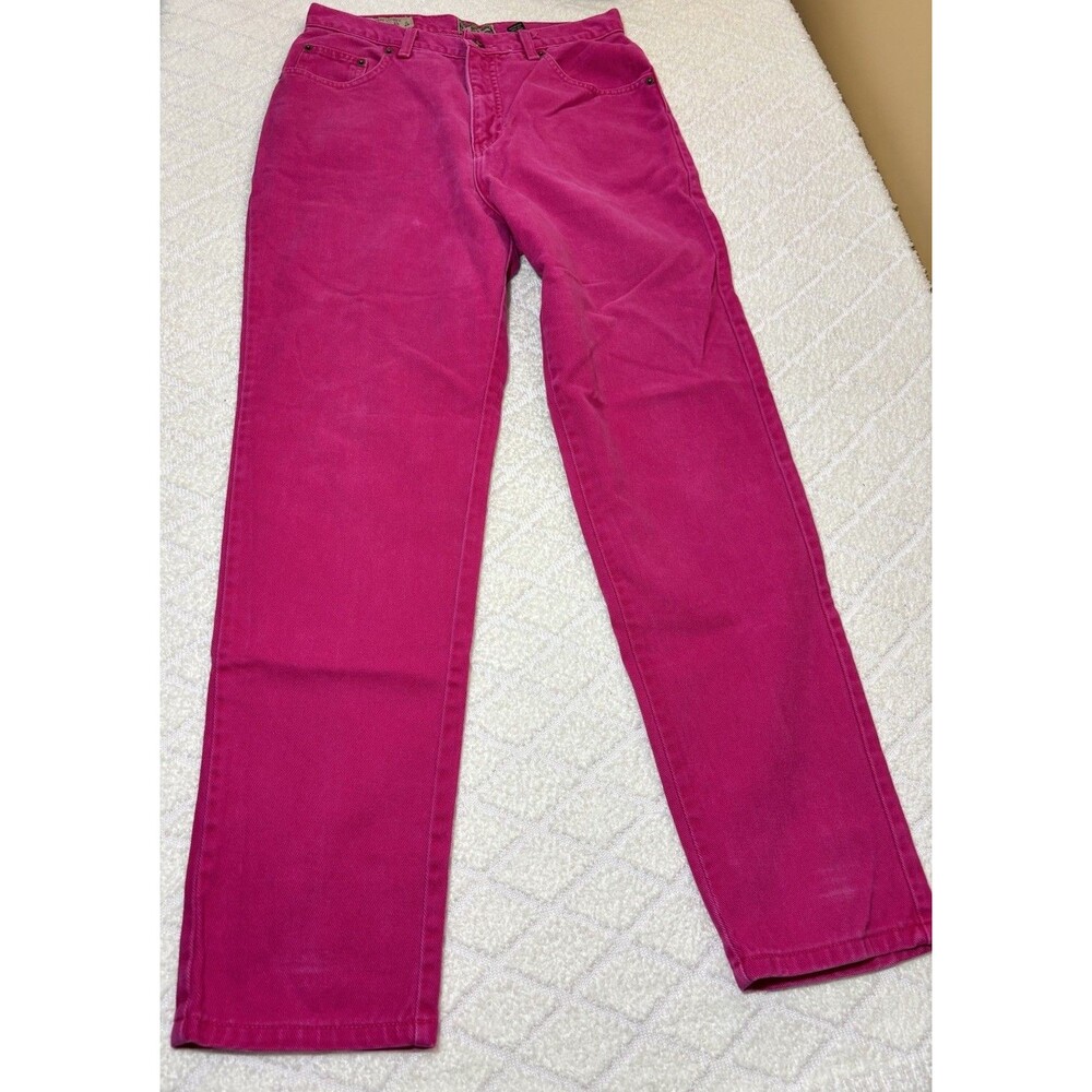 Vintage Express Hot Pink Straight Leg Hi-Rise USA Made Women’s Jeans Size 13/14